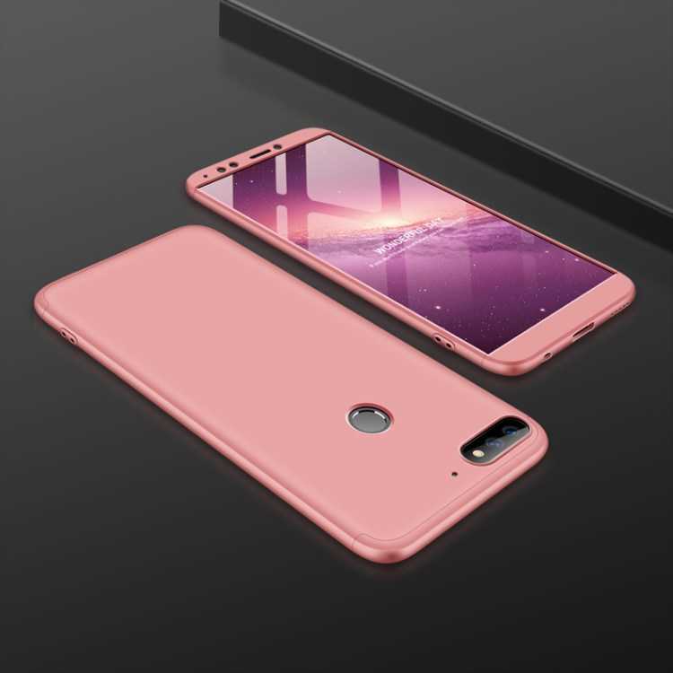 Huawei Y7 2018 Kılıf Zore Ays Kapak - Rose Gold