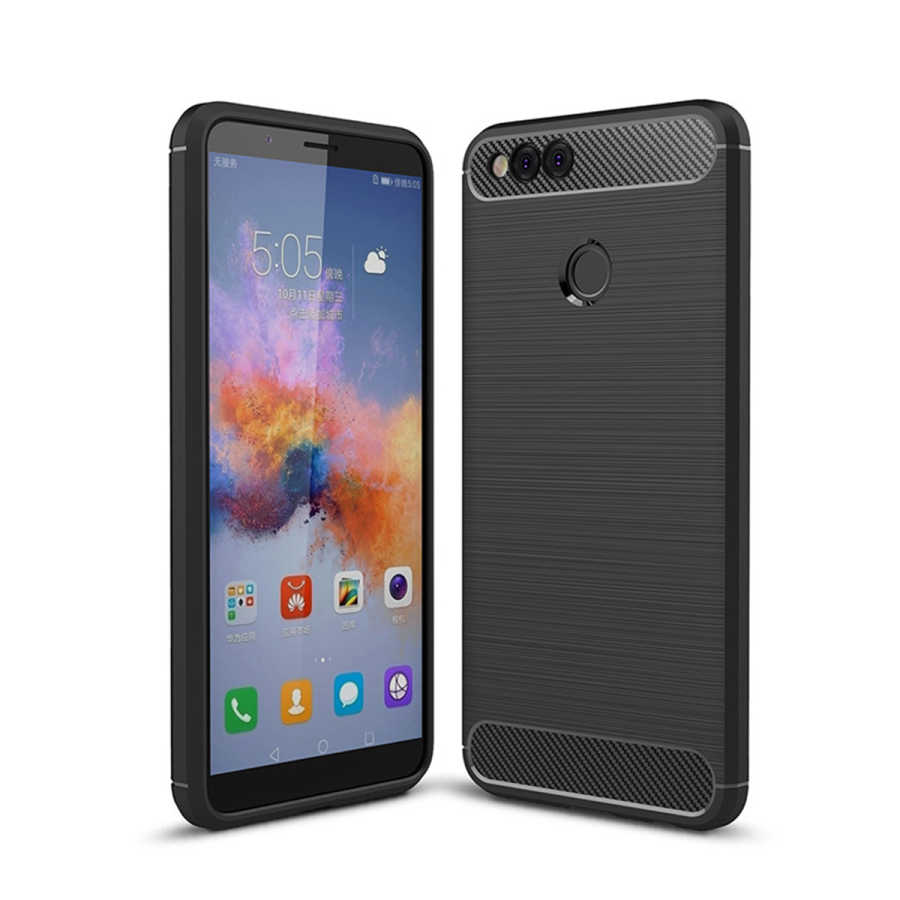 Huawei Honor 7X Kılıf Zore Room Silikon Kapak - Siyah