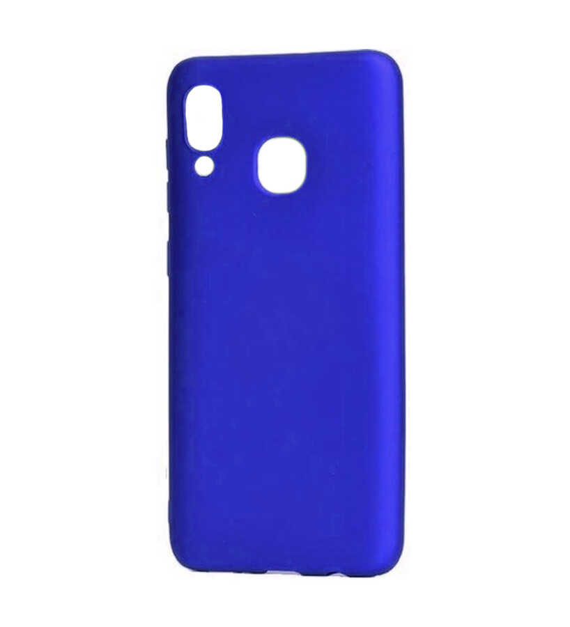 Huawei Honor 8C Kılıf Zore Premier Silikon Kapak - Saks Mavi