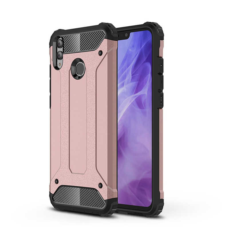 Huawei Honor 8X Kılıf Zore Crash Silikon Kapak - Rose Gold