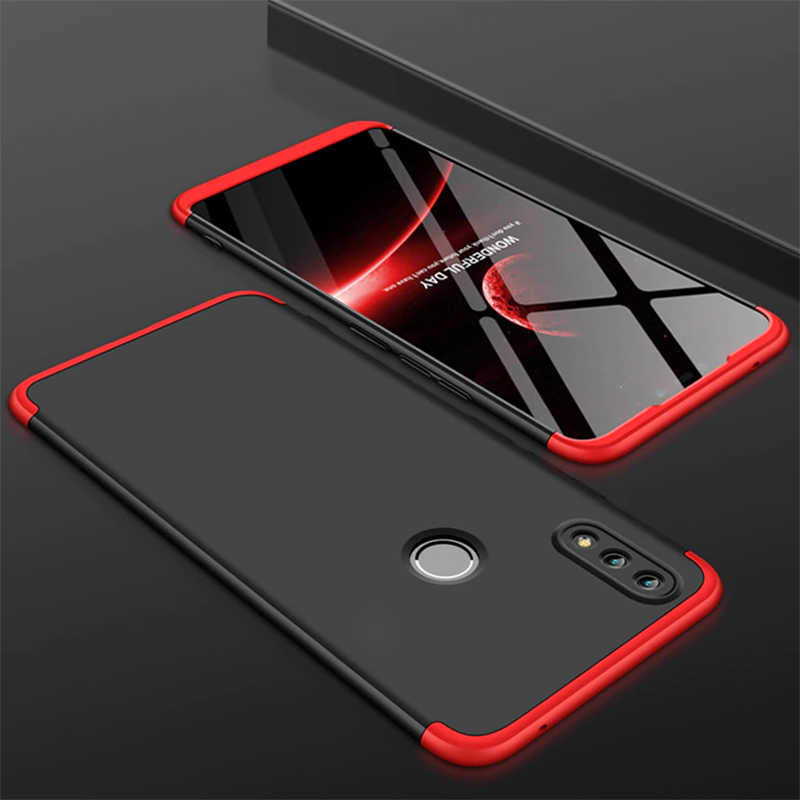 Huawei Honor Play Kılıf Zore Ays Kapak - Siyah-Kırmızı