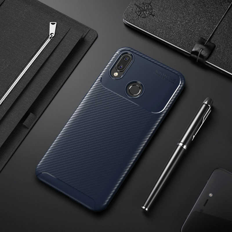 Huawei Honor Play Kılıf Zore Negro Silikon Kapak - Lacivert