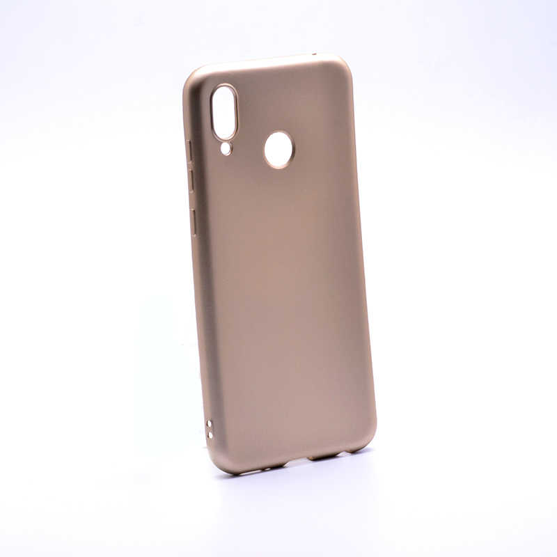Huawei Honor Play Kılıf Zore Premier Silikon Kapak - Gold