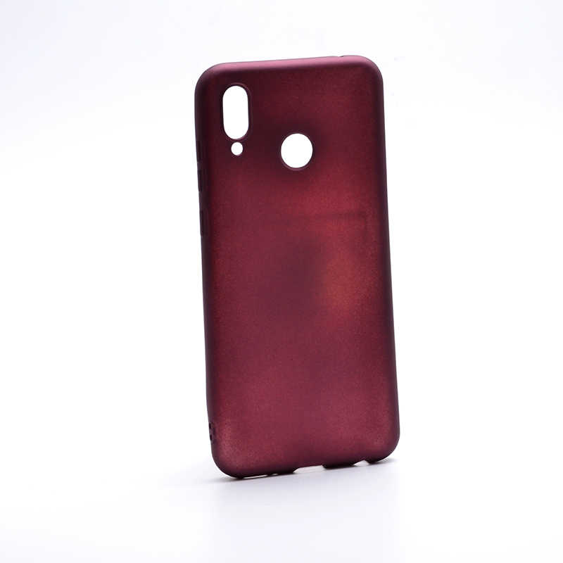 Huawei Honor Play Kılıf Zore Premier Silikon Kapak - Mürdüm