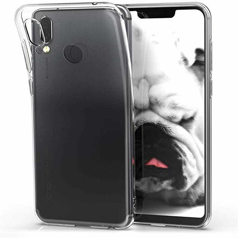Huawei Honor Play Kılıf Zore Süper Silikon Kapak - Renksiz