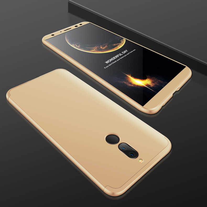 Huawei Mate 10 Lite Kılıf Zore Ays Kapak - Gold