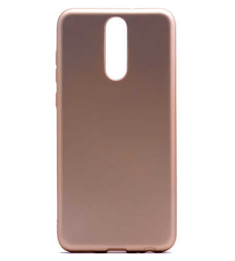 Huawei Mate 10 Lite Kılıf Zore Premier Silikon Kapak - Gold
