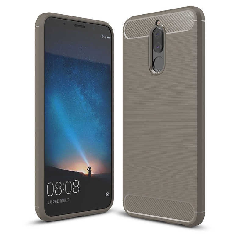 Huawei Mate 10 Lite Kılıf Zore Room Silikon Kapak - Gri