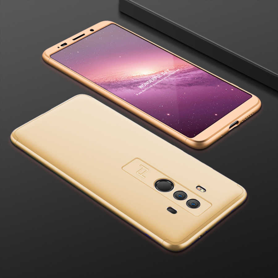 Huawei Mate 10 Pro Kılıf Zore Ays Kapak - Gold