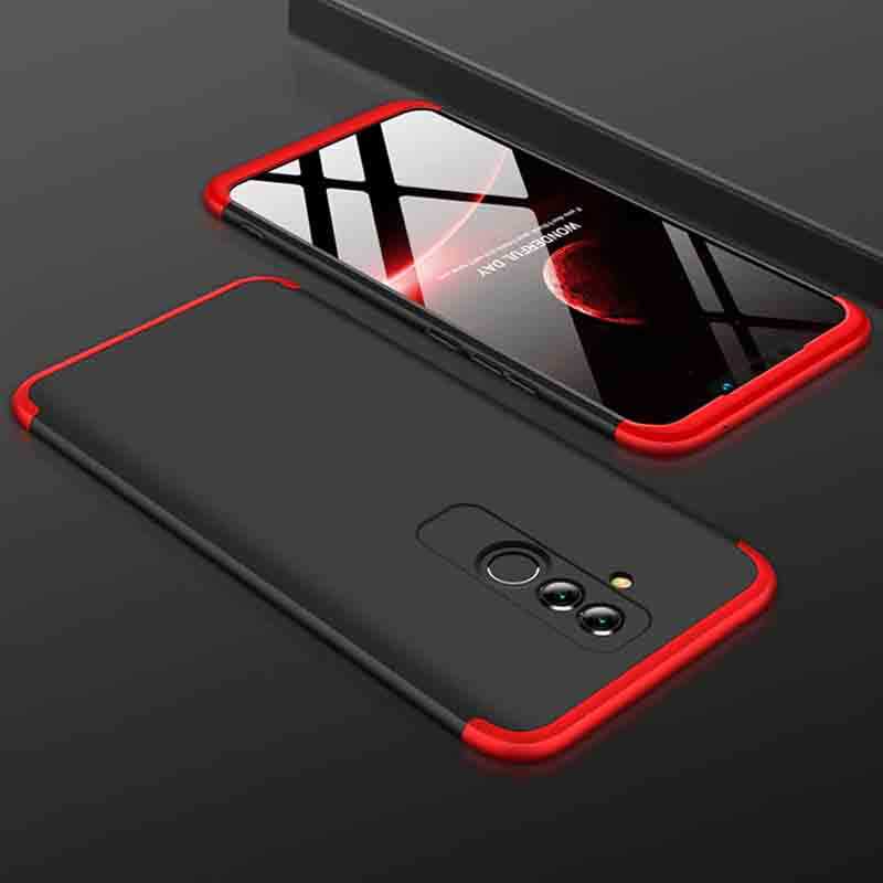 Huawei Mate 20 Lite Kılıf Zore Ays Kapak - Siyah-Kırmızı