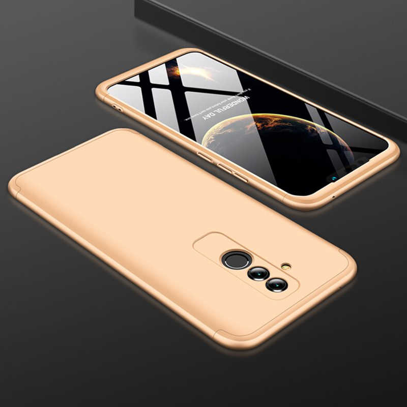 Huawei Mate 20 Lite Kılıf Zore Ays Kapak - Gold