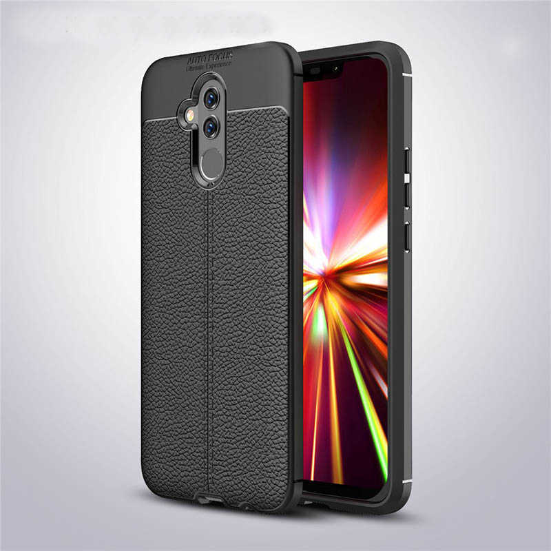 Huawei Mate 20 Lite Kılıf Zore Niss Silikon Kapak - Siyah