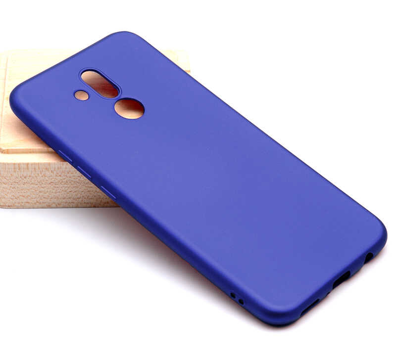 Huawei Mate 20 Lite Kılıf Zore Premier Silikon Kapak - Saks Mavi