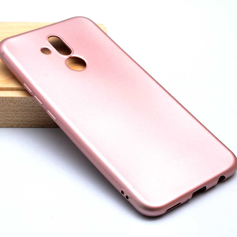 Huawei Mate 20 Lite Kılıf Zore Premier Silikon Kapak - Rose Gold