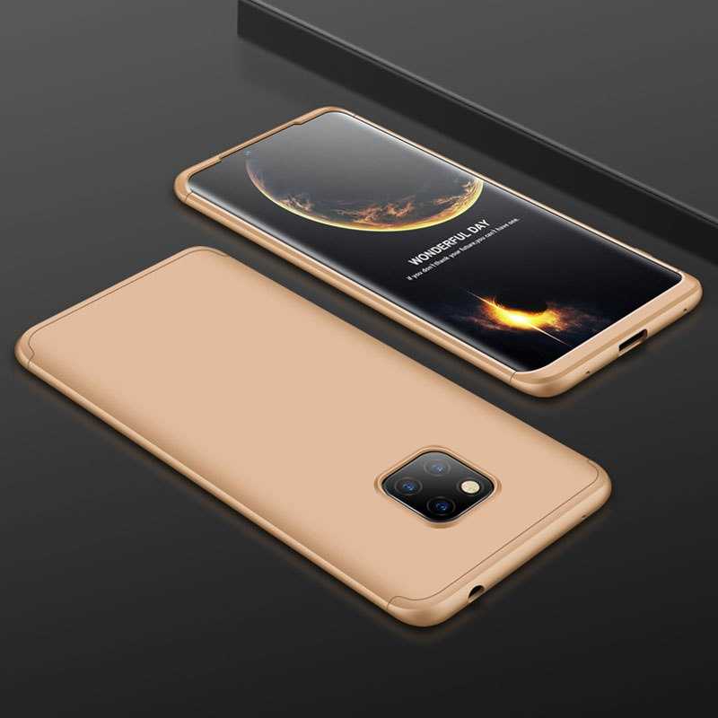 Huawei Mate 20 Pro Kılıf Zore Ays Kapak - Gold