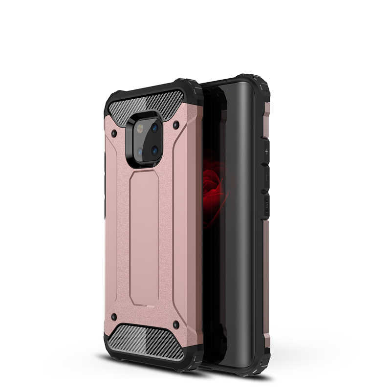 Huawei Mate 20 Pro Kılıf Zore Crash Silikon Kapak - Rose Gold