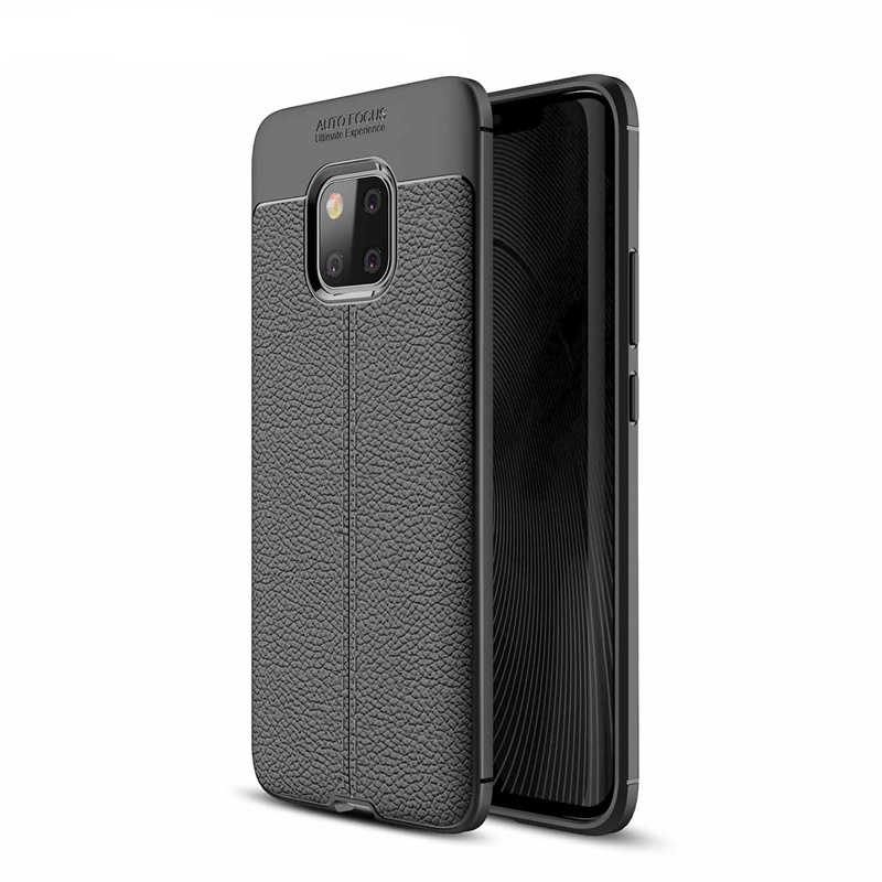 Huawei Mate 20 Pro Kılıf Zore Niss Silikon Kapak - Siyah