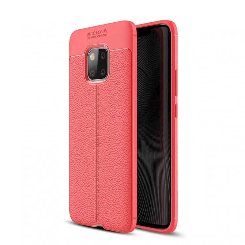 Huawei Mate 20 Pro Kılıf Zore Niss Silikon Kapak - Kırmızı