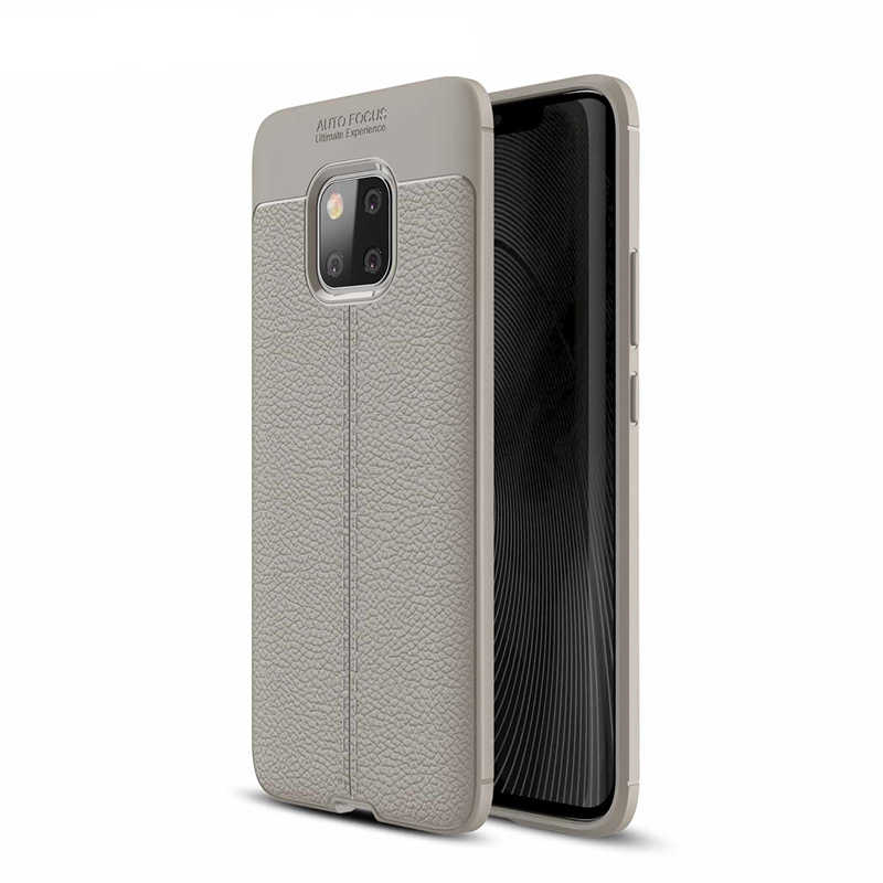 Huawei Mate 20 Pro Kılıf Zore Niss Silikon Kapak - Gri