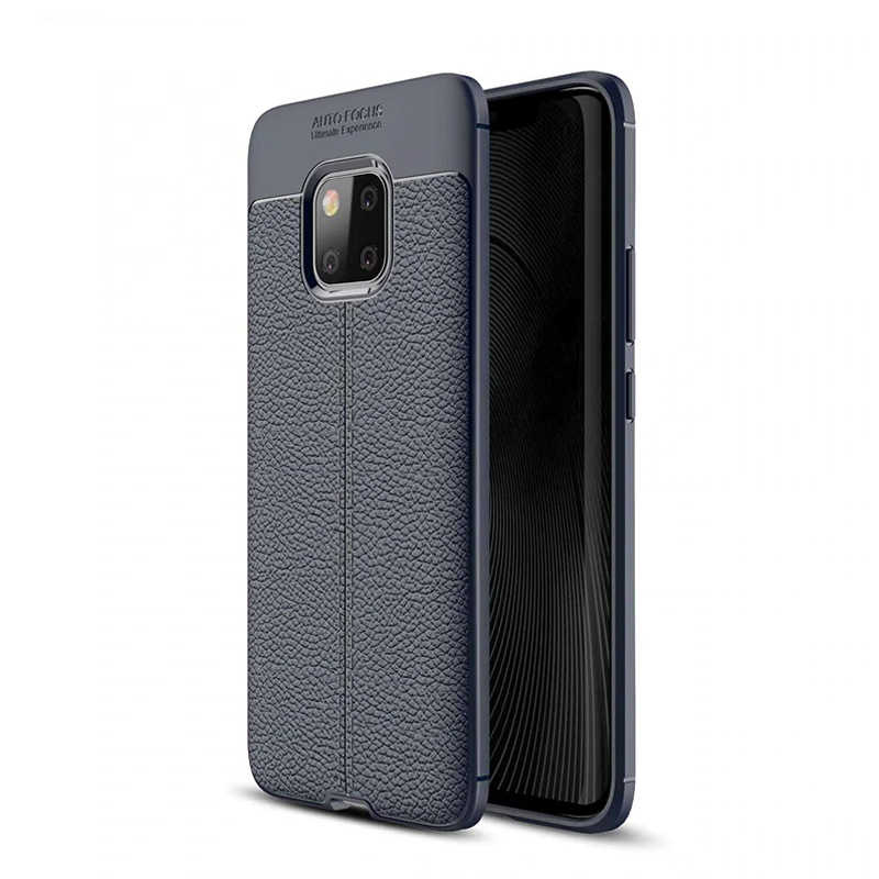 Huawei Mate 20 Pro Kılıf Zore Niss Silikon Kapak - Lacivert