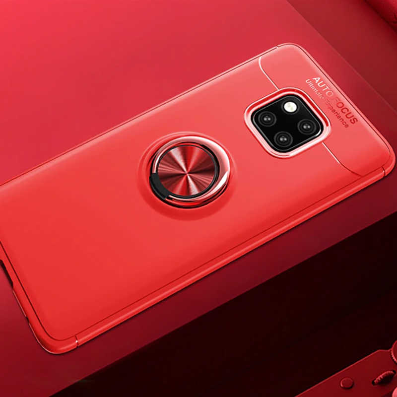 Huawei Mate 20 Pro Kılıf Zore Ravel Silikon Kapak - Kırmızı