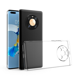 Huawei Mate 40 Pro Case Zore Kamera Korumalı Süper Silikon Cover - Zore
