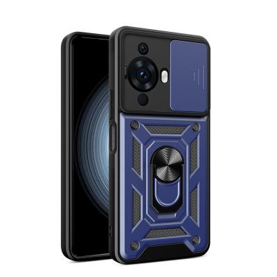 Huawei Nova 12S Case Magnetic Stand Camera Protection Zore Sliding Vega Cover - Zore