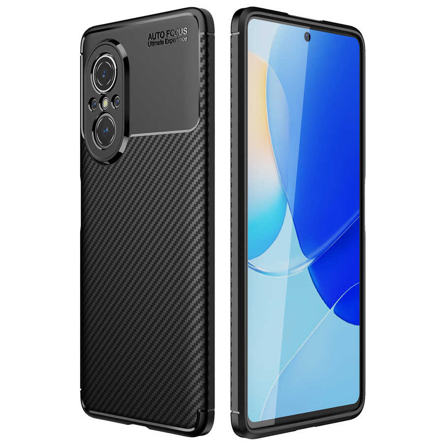 Huawei Nova 9 SE Kılıf Zore Negro Silikon Kapak - Siyah