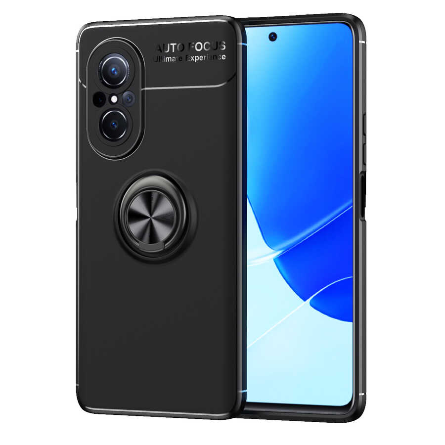 Huawei Nova 9 SE Kılıf Zore Ravel Silikon Kapak - Siyah