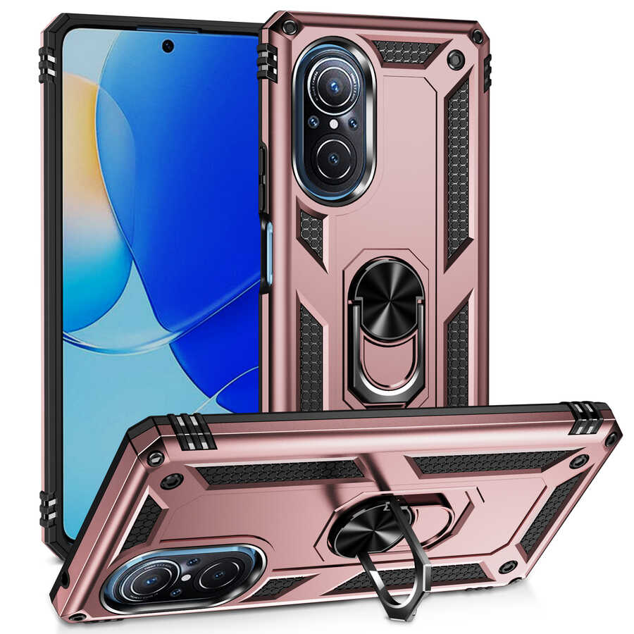 Huawei Nova 9 SE Kılıf Zore Vega Kapak - Rose Gold