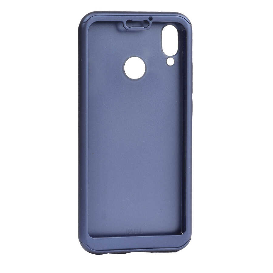 Huawei P Smart 2019 Kılıf Zore 360 3 Parçalı Rubber Kapak - Lacivert
