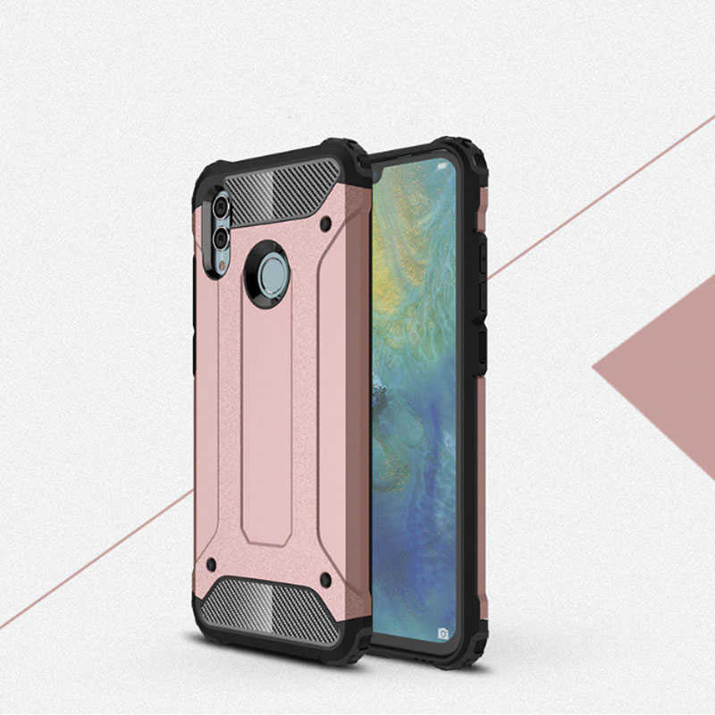 Huawei P Smart 2019 Kılıf Zore Crash Silikon Kapak - Rose Gold