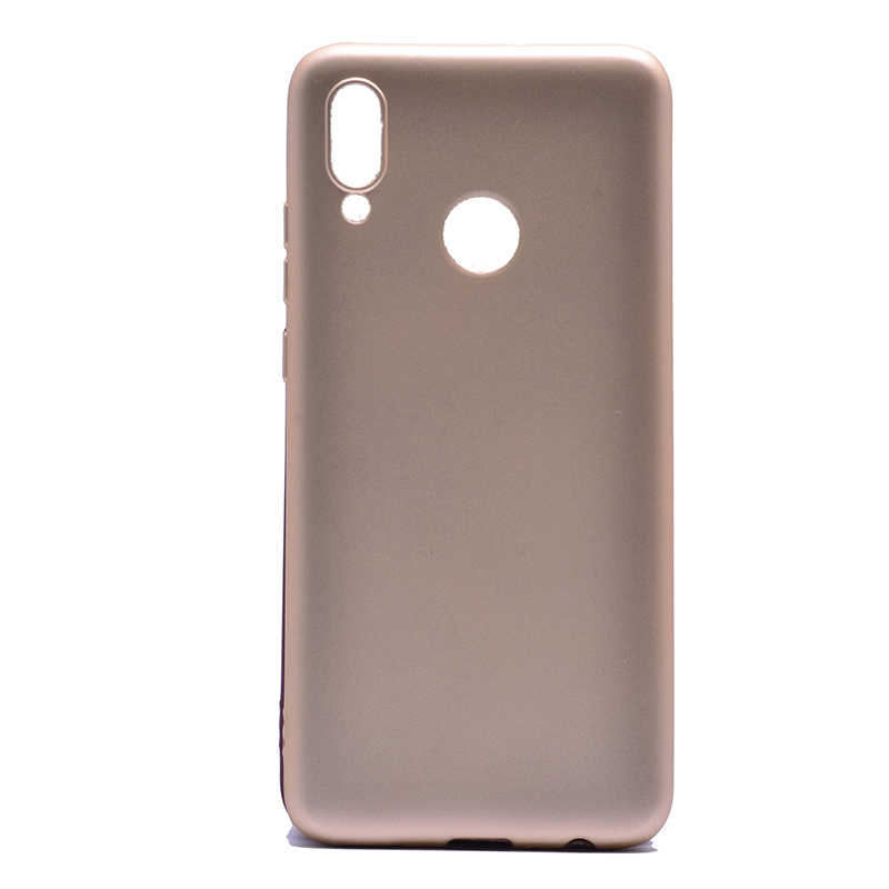 Huawei P Smart 2019 Kılıf Zore Premier Silikon Kapak - Gold