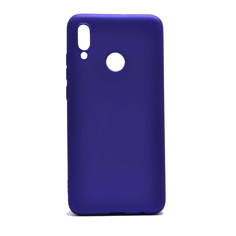 Huawei P Smart 2019 Kılıf Zore Premier Silikon Kapak - Saks Mavi
