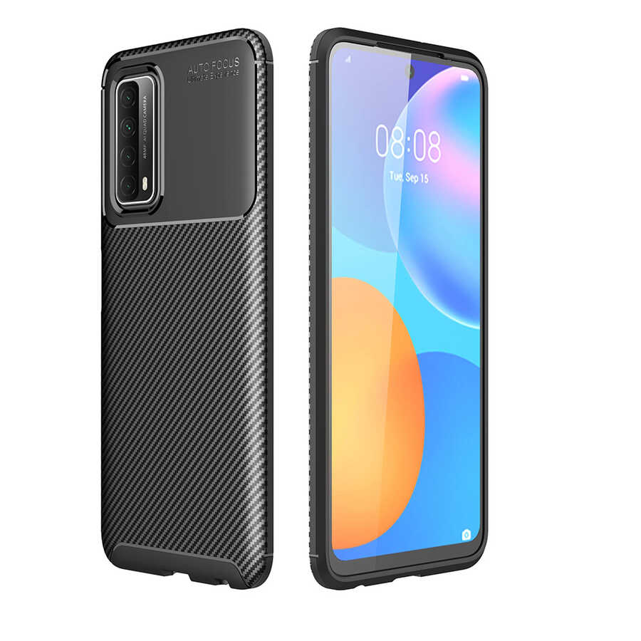 Huawei P Smart 2021 Kılıf Zore Negro Silikon Kapak - Siyah