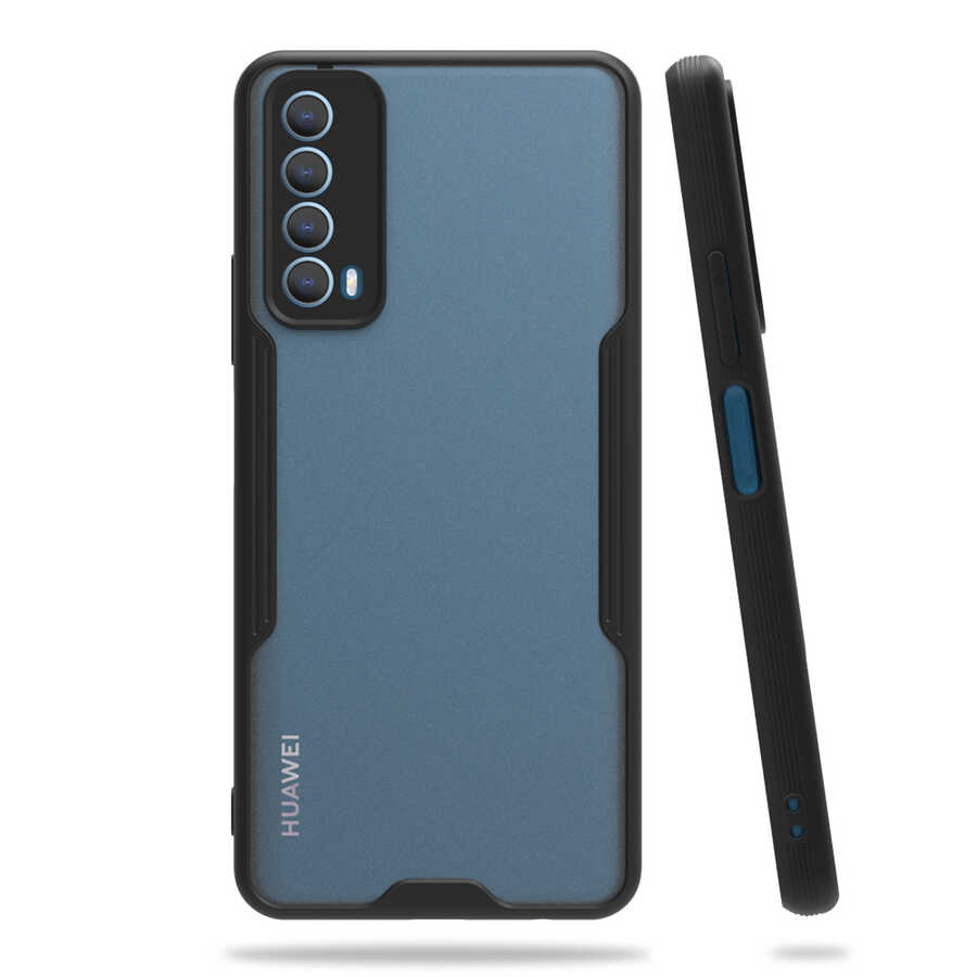 Huawei P Smart 2021 Kılıf Zore Parfe Kapak - Siyah