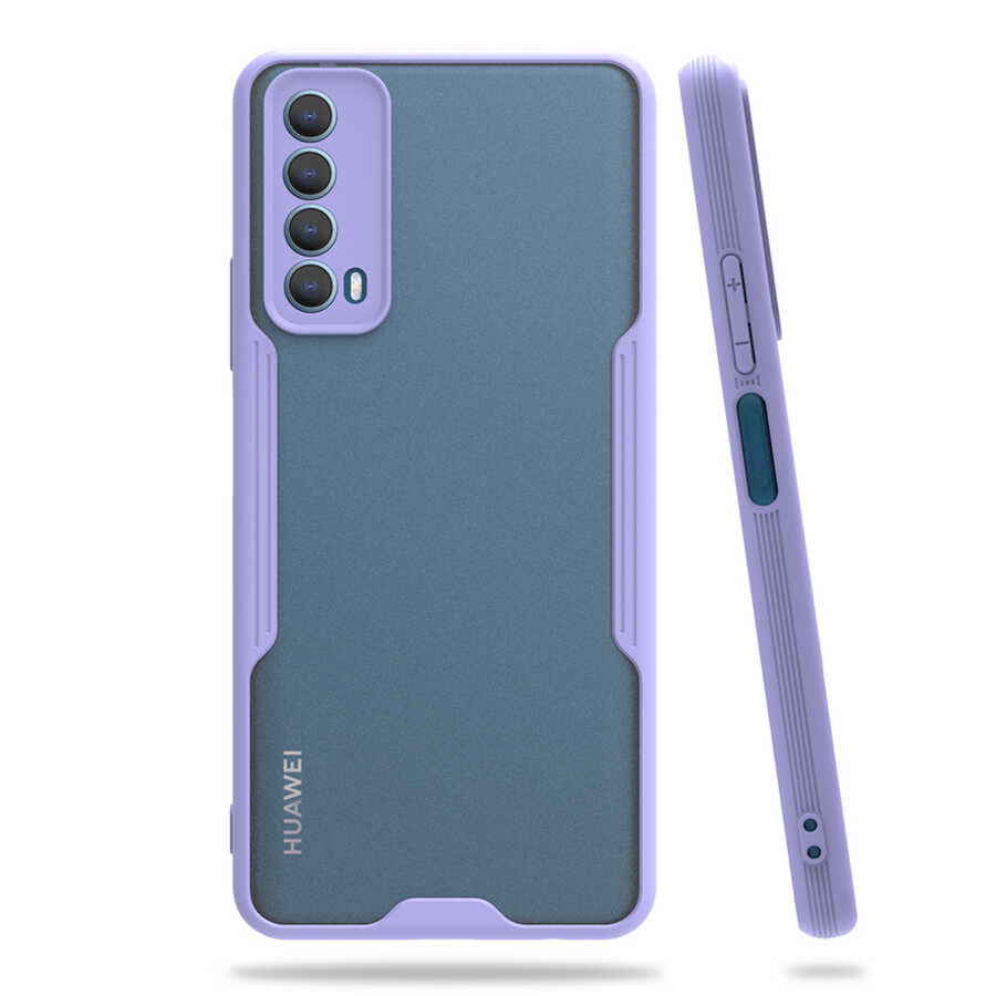 Huawei P Smart 2021 Kılıf Zore Parfe Kapak - Mor