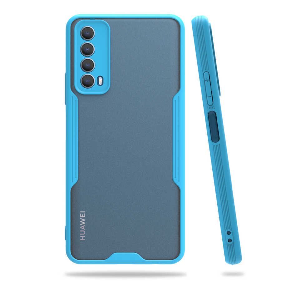 Huawei P Smart 2021 Kılıf Zore Parfe Kapak - Mavi