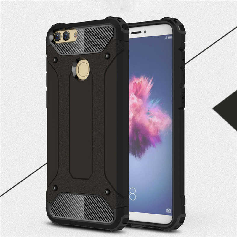 Huawei P Smart Kılıf Zore Crash Silikon Kapak - Siyah