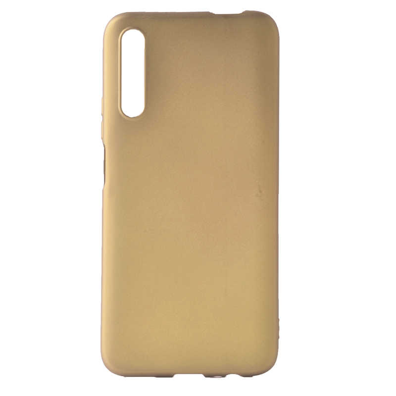 Huawei P Smart Pro 2019 Kılıf Zore Premier Silikon Kapak - Gold