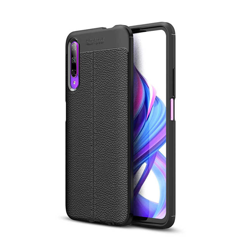Huawei P Smart Pro 2019 Kılıf Zore Niss Silikon Kapak - Siyah