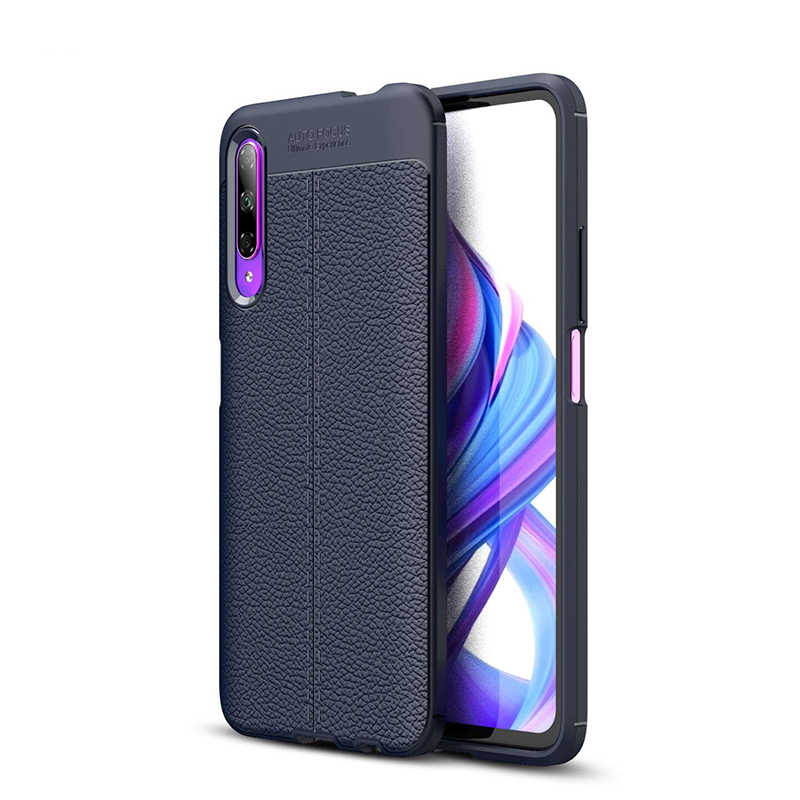 Huawei P Smart Pro 2019 Kılıf Zore Niss Silikon Kapak - Lacivert