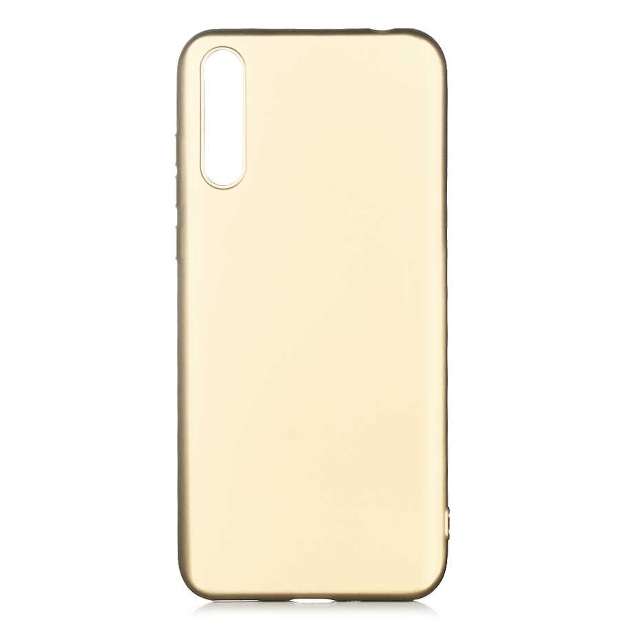 Huawei P Smart S (Y8P) Kılıf Zore Premier Silikon Kapak - Gold