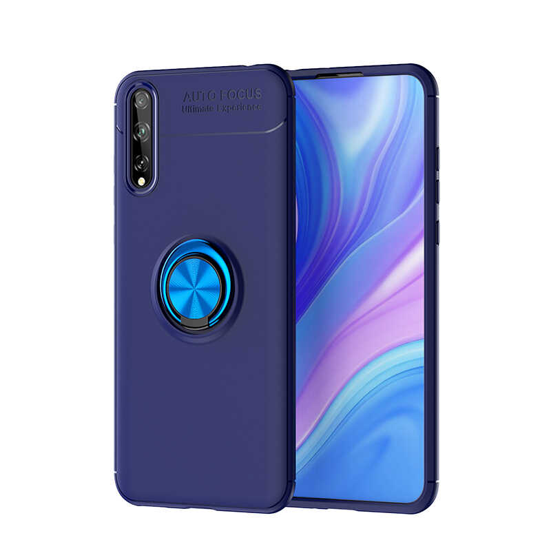 Huawei P Smart S (Y8P) Kılıf Zore Ravel Silikon Kapak - Mavi