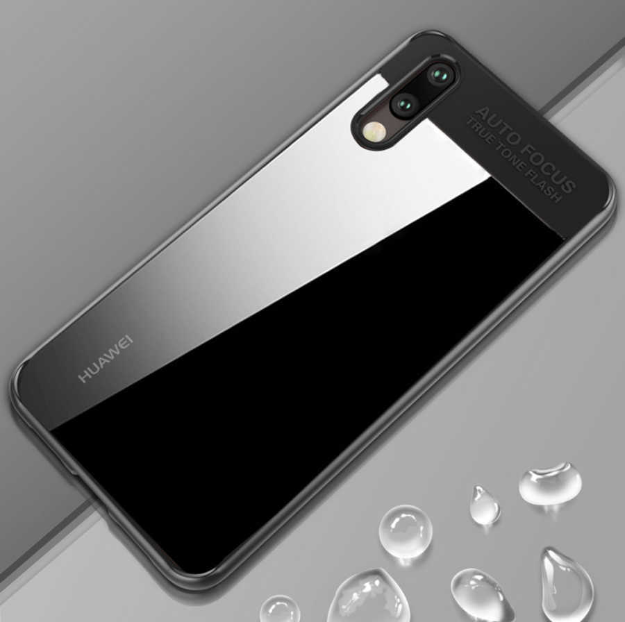 Huawei P20 Kılıf Zore Buttom Kapak - Siyah