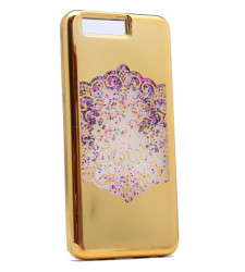 Huawei P10 Kılıf Zore Lazer Çiçekli Sıvılı Silikon - Zore