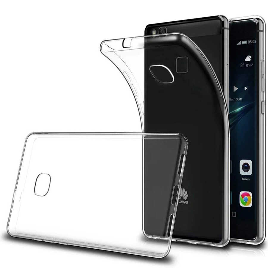 Huawei P10 Lite Kılıf Zore Süper Silikon Kapak - Renksiz