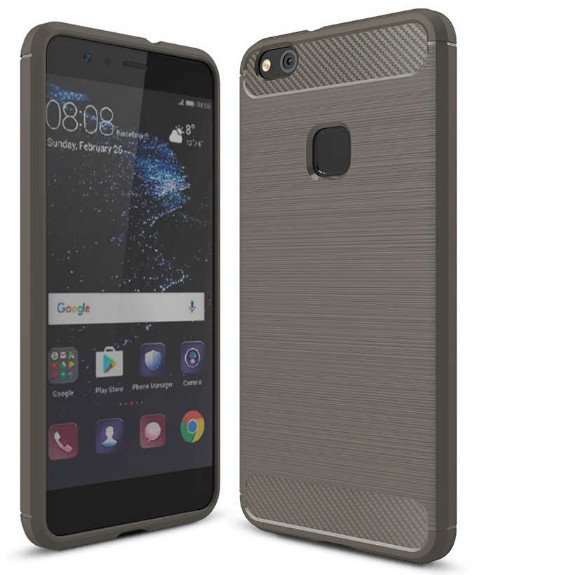 Huawei P10 Plus Kılıf Zore Room Silikon Kapak - Gri