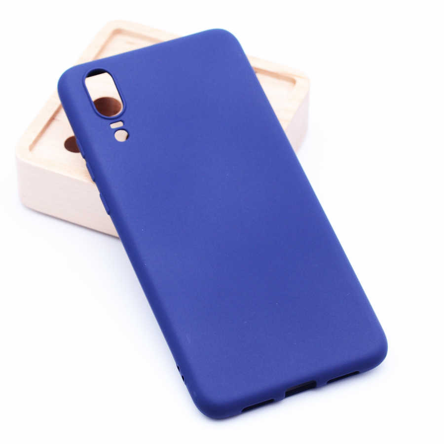 Huawei P20 Kılıf Zore Premier Silikon Kapak - Lacivert