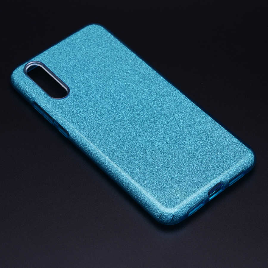 Huawei P20 Kılıf Zore Shining Silikon - Mavi